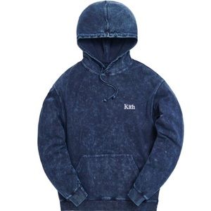 Kith Williams III Crystal Wash Navy Blue Hoodie